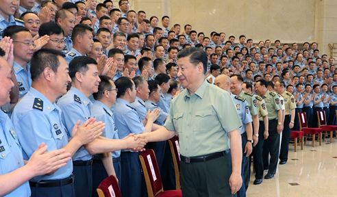 習(xí)近平接見(jiàn)空軍第十三次黨代會(huì)代表